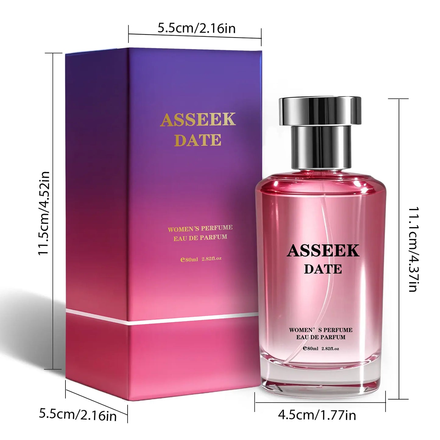ASSEEK Women'S Eau De Parfum – Sweet Caramel Vanilla Fragrance for Daily Wear, Long Lasting Warm Feminine Perfume, 80Ml