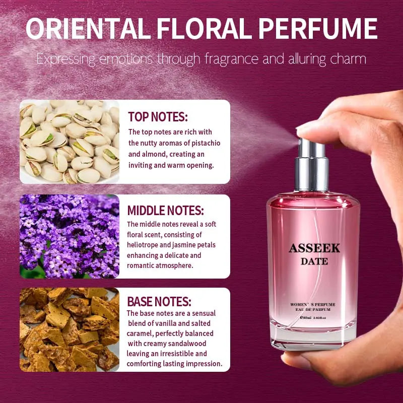ASSEEK Women'S Eau De Parfum – Sweet Caramel Vanilla Fragrance for Daily Wear, Long Lasting Warm Feminine Perfume, 80Ml